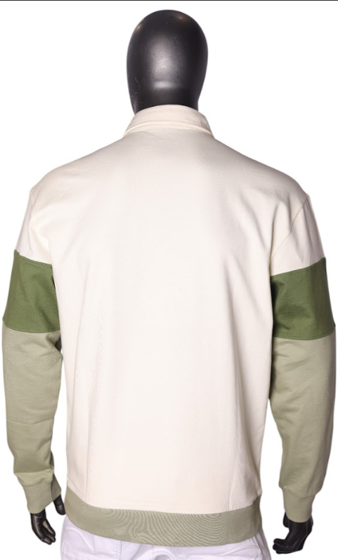 Polo Sweater Colour Block Green